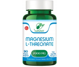 Yurdavit Magnesium L-Threnotane 2000 Mg 90 Vegan Kapsül Magnezyum 159 Mg L-Treonat